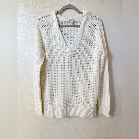 SUNDANCE Calm Harbors Sweater Hoodie Small - Picture 3 of 5